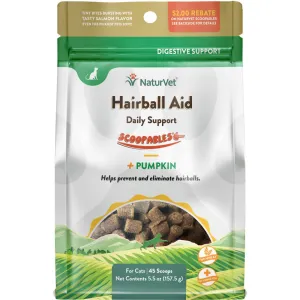 15% OFF: NaturVet Scoopables Hairball Aid Digestive Support Cat Supplement 5.5oz