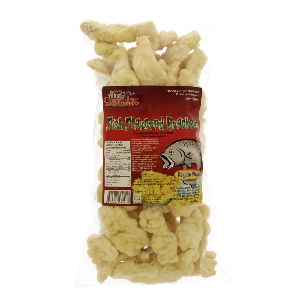 Aling Conching Fish Flavored Crackers Regular Flavor- 100g