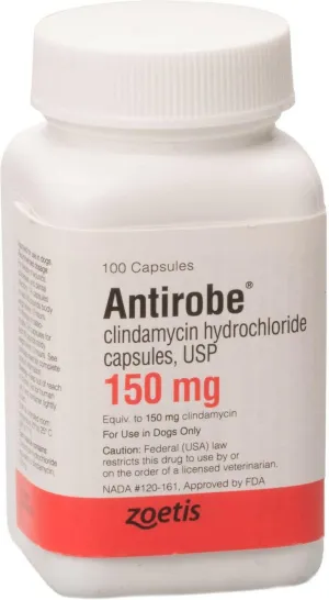 Antirobe (clindamycin hydrochloride) Capsules, 150mg