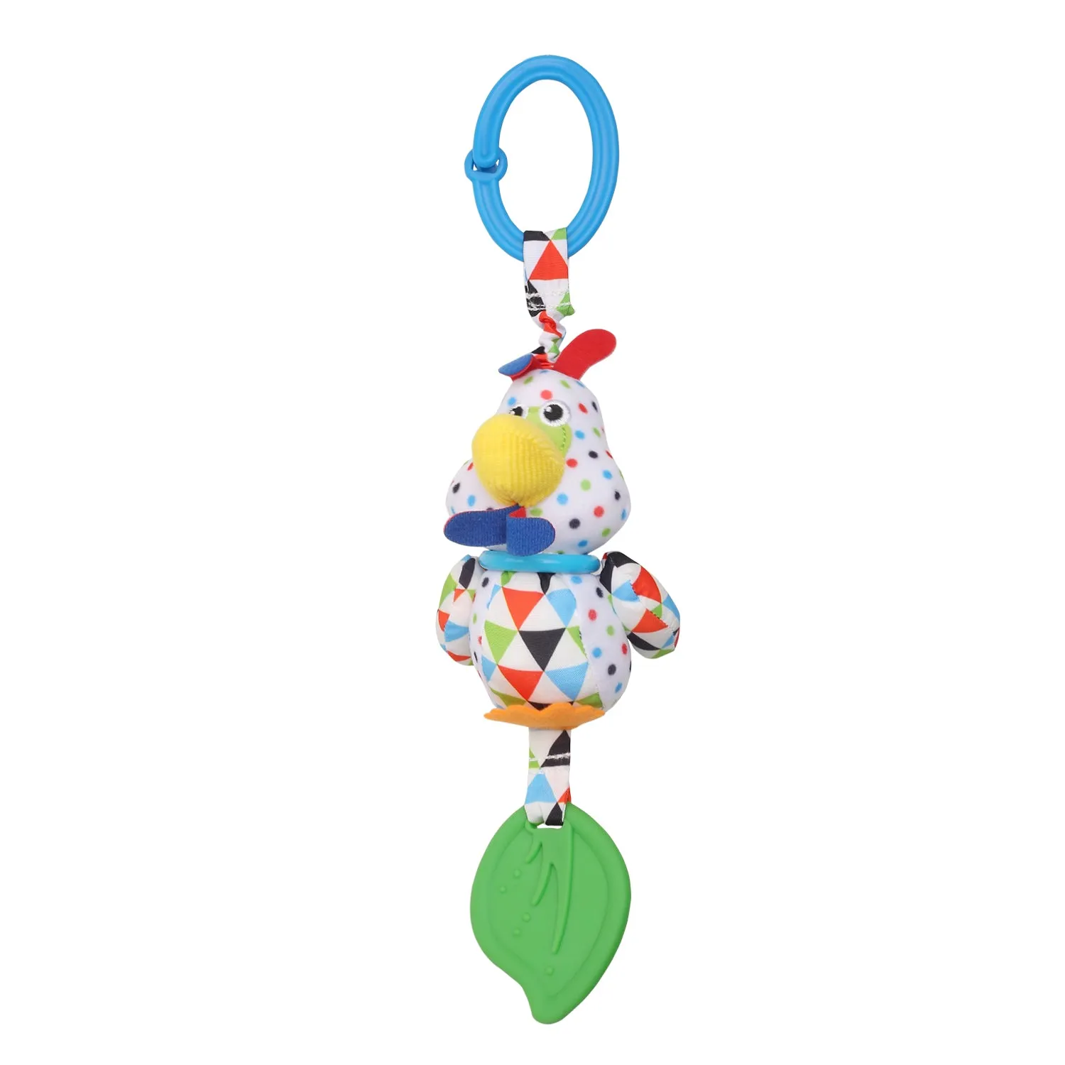 Baby Moo Chicken White Hanging Toy With Vibrations With Teether