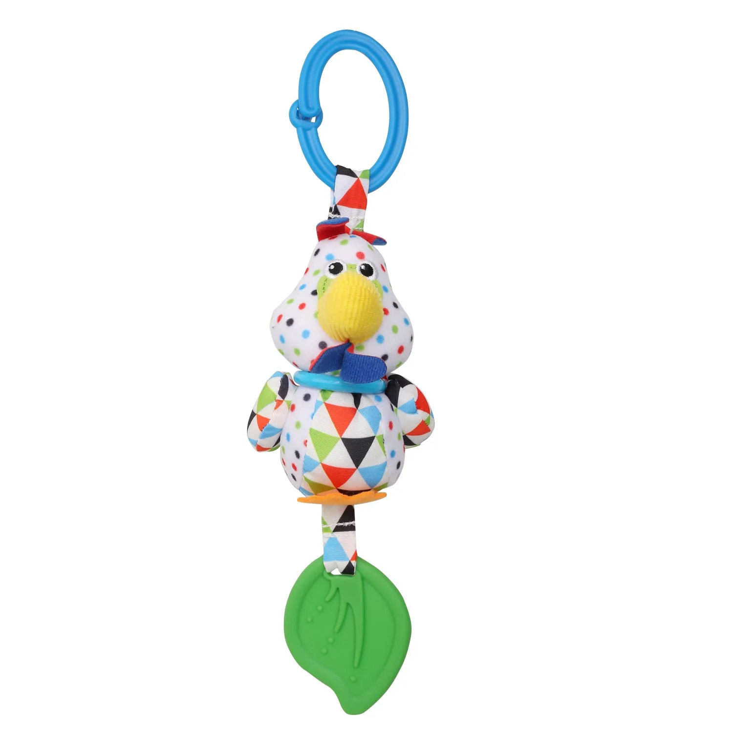 Baby Moo Chicken White Hanging Toy With Vibrations With Teether