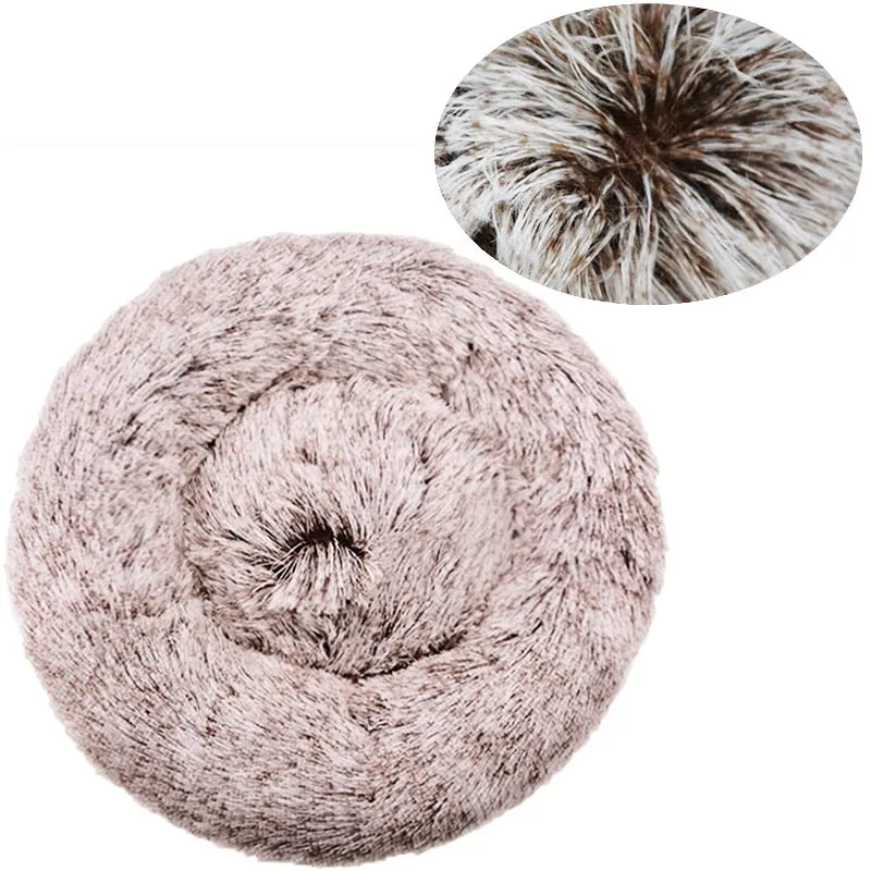 Best Comfy Calming Pet Bed Kennel Ultra Soft Luxurious Faux Cushion