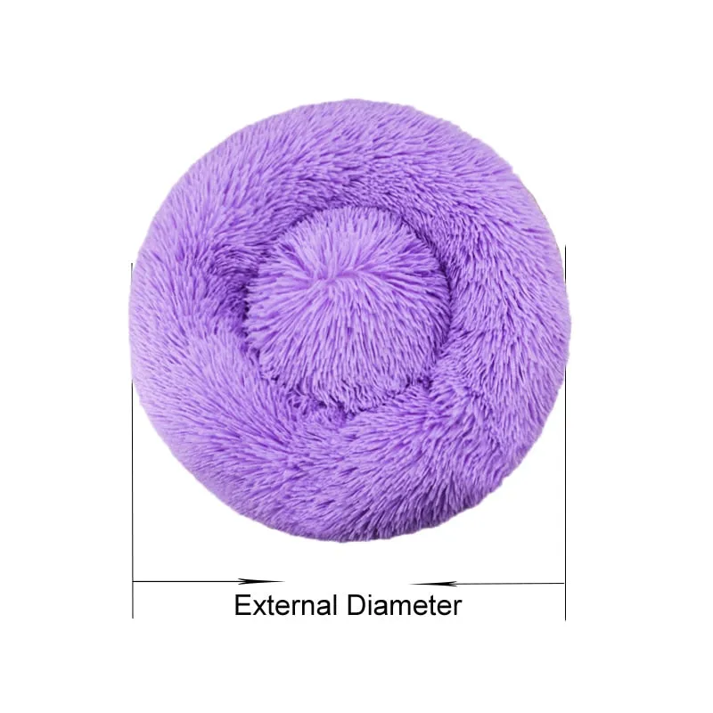Best Comfy Calming Pet Bed Kennel Ultra Soft Luxurious Faux Cushion