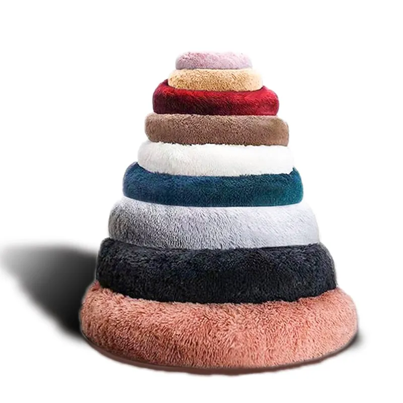 Best Comfy Calming Pet Bed Kennel Ultra Soft Luxurious Faux Cushion