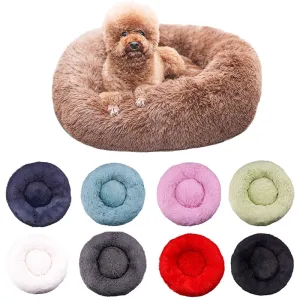 Best Comfy Calming Pet Bed Kennel Ultra Soft Luxurious Faux Cushion