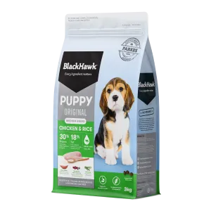 Black Hawk - Chicken & Rice Medium Breed Puppy Dry Food (3kg)