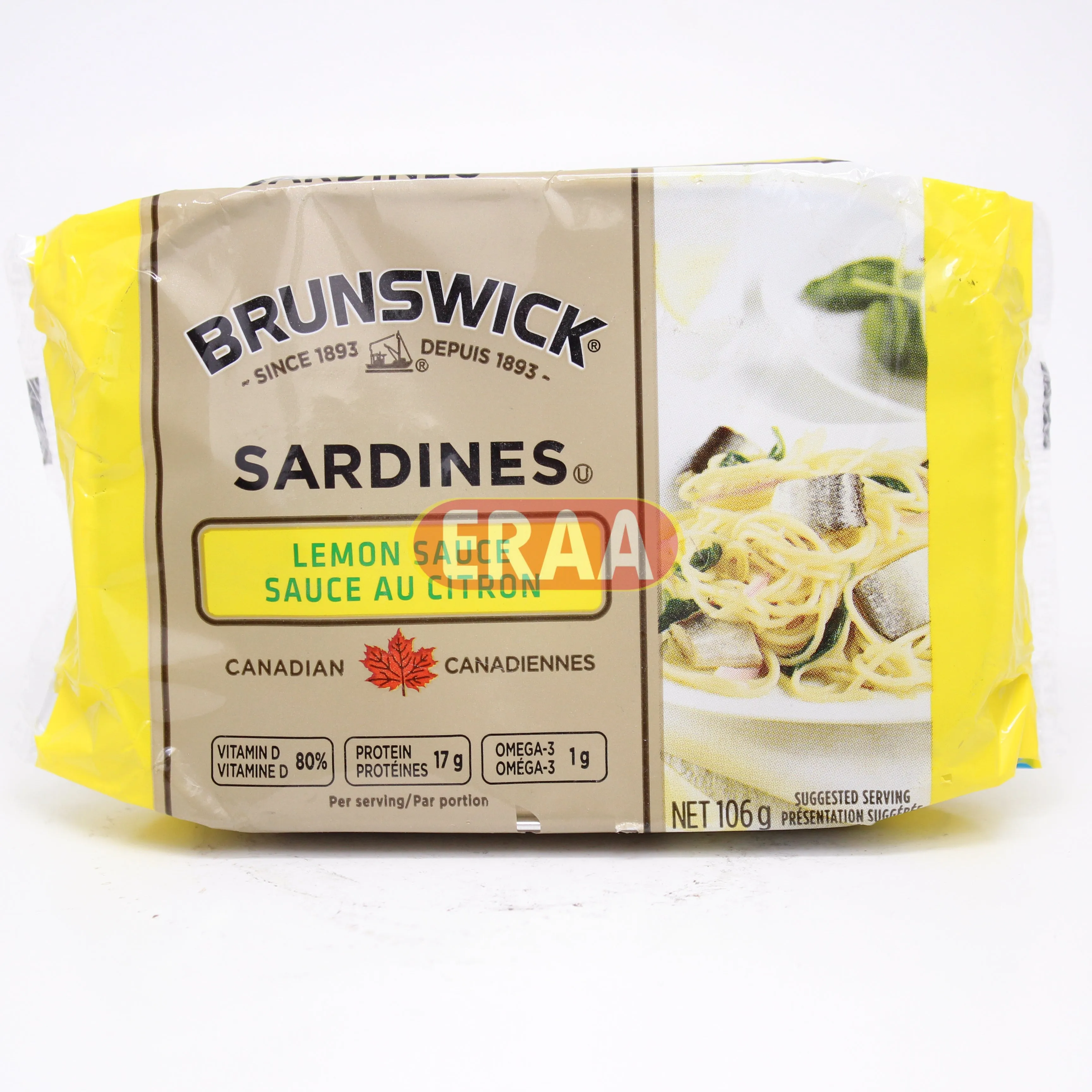 Brunswick Seafood Snacks Lemon & Cracked Pepper 100g
