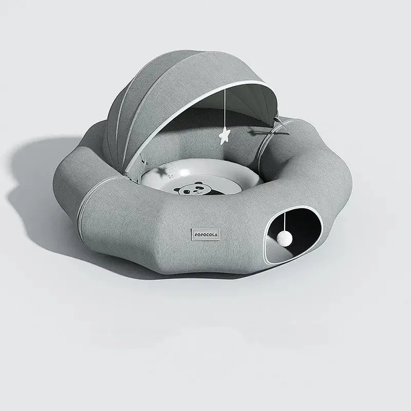Cat Doughnut Tunnel Bed Crawl Shelter Foldable