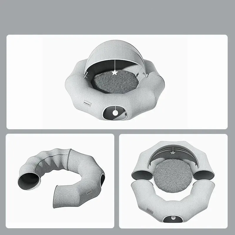 Cat Doughnut Tunnel Bed Crawl Shelter Foldable