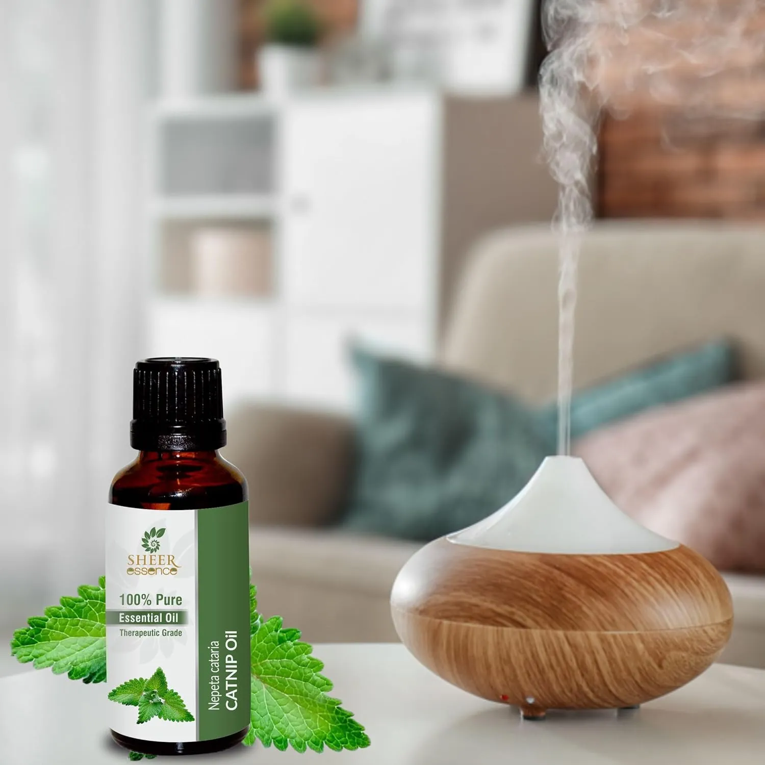 Catnip Oil (Nepeta Cataria) Essential Oil 100% Pure Natural Undiluted Uncut Therapeutic Grade Oil 0.16 Fl.OZ