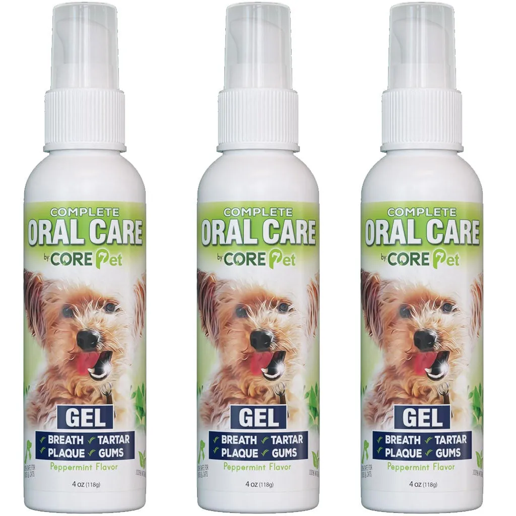 Core Pet Complete Oral Care Gel for Dogs & Cats - Peppermint, 4-oz