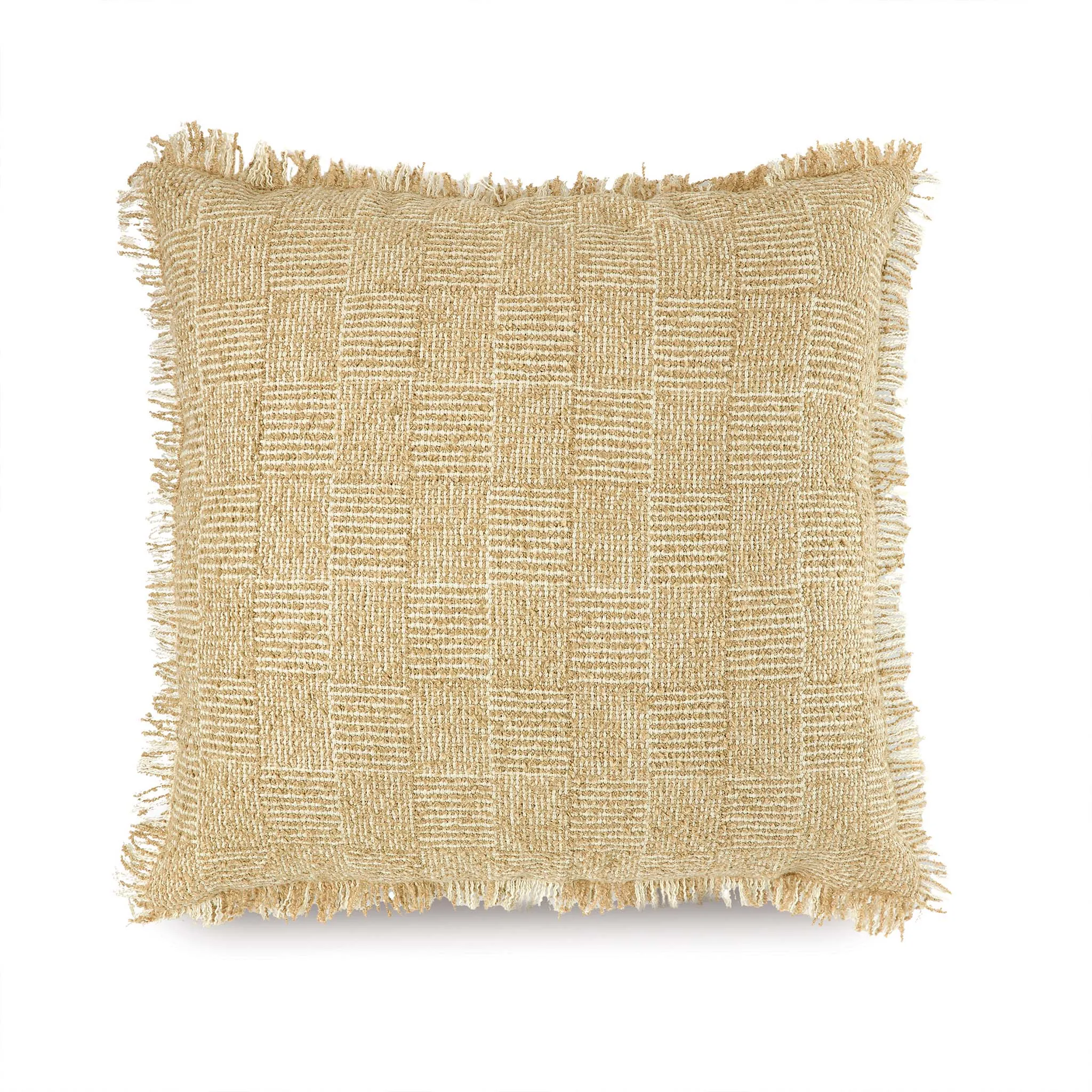 Crosshatch Cushion Beige