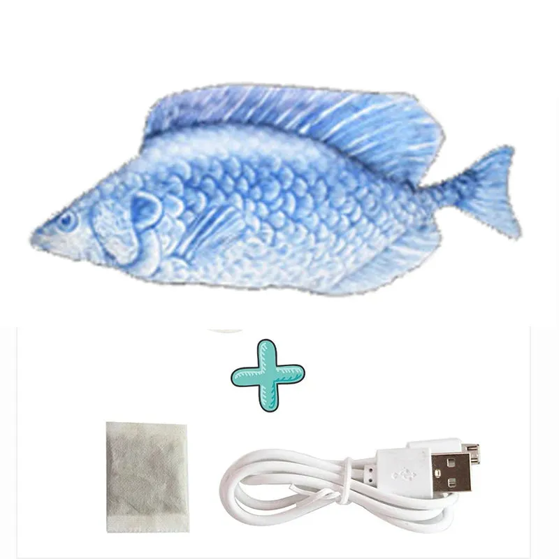 Cure Cat Boredom with Our USB Rechargeable Floppy Fish Cat Toy