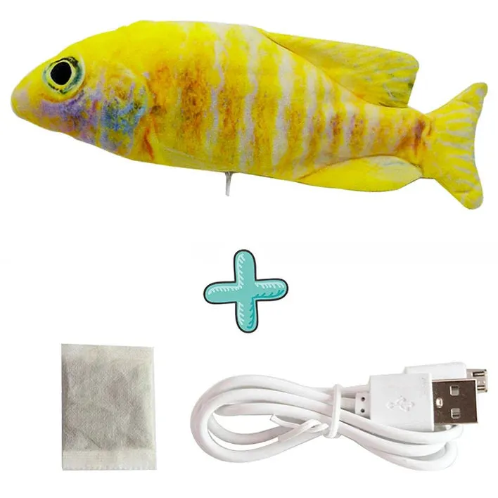 Cure Cat Boredom with Our USB Rechargeable Floppy Fish Cat Toy
