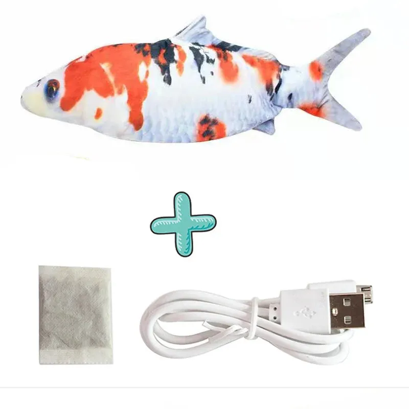 Cure Cat Boredom with Our USB Rechargeable Floppy Fish Cat Toy