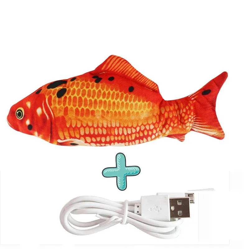 Cure Cat Boredom with Our USB Rechargeable Floppy Fish Cat Toy