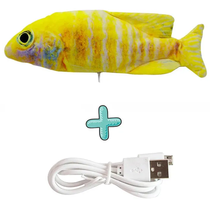 Cure Cat Boredom with Our USB Rechargeable Floppy Fish Cat Toy