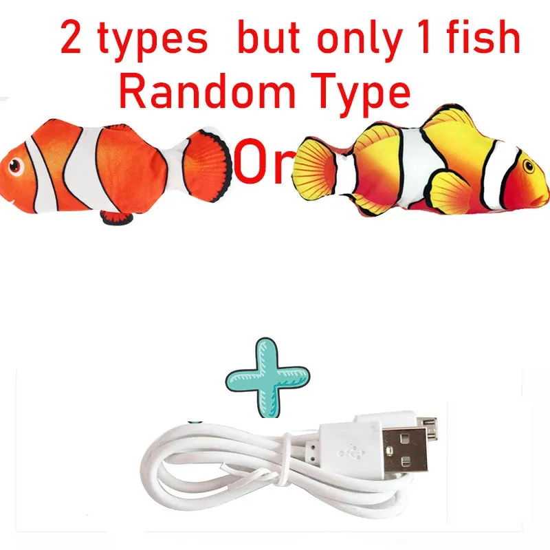 Cure Cat Boredom with Our USB Rechargeable Floppy Fish Cat Toy