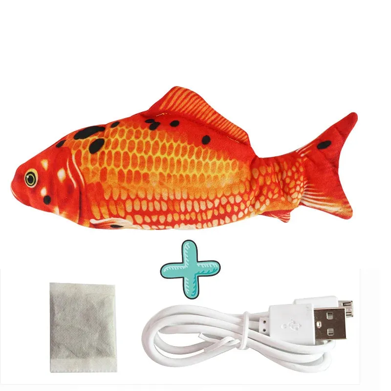 Cure Cat Boredom with Our USB Rechargeable Floppy Fish Cat Toy