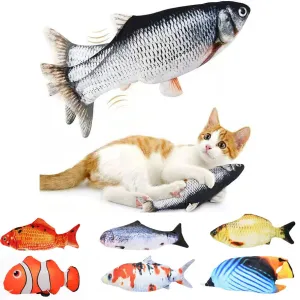 Cure Cat Boredom with Our USB Rechargeable Floppy Fish Cat Toy