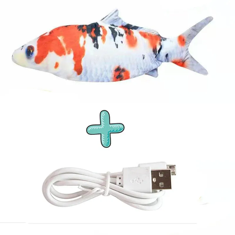 Cure Cat Boredom with Our USB Rechargeable Floppy Fish Cat Toy