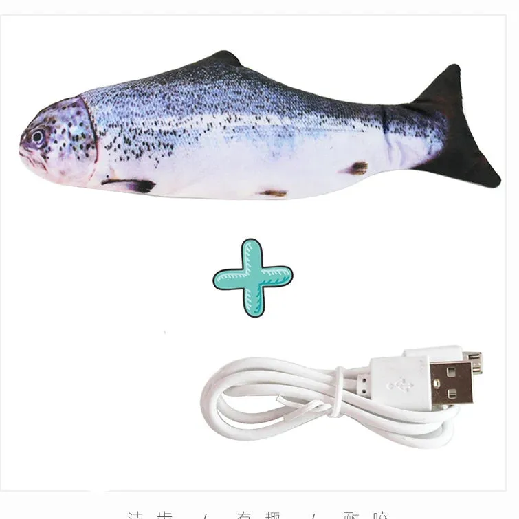 Cure Cat Boredom with Our USB Rechargeable Floppy Fish Cat Toy