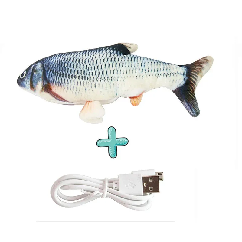 Cure Cat Boredom with Our USB Rechargeable Floppy Fish Cat Toy