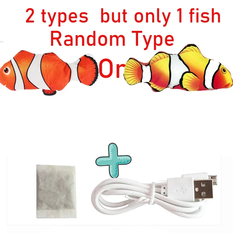 Cure Cat Boredom with Our USB Rechargeable Floppy Fish Cat Toy