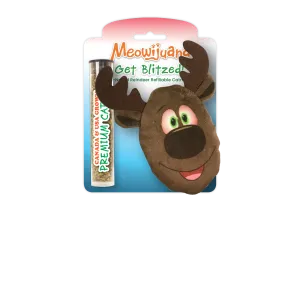 Get Blitzed Reindeer Refillable Cat Toy