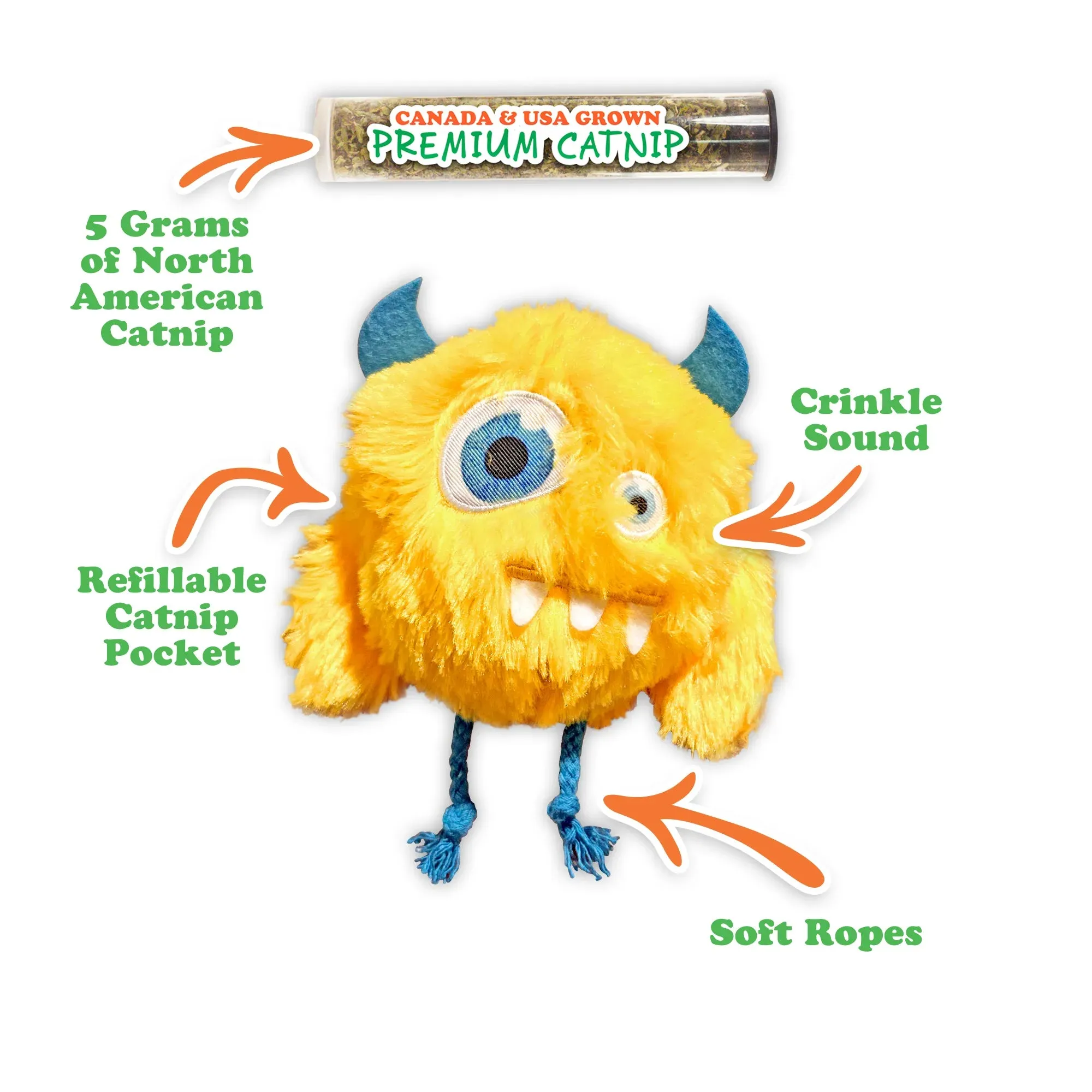 Get Silly Furry Fiend Refillable Cat Toy
