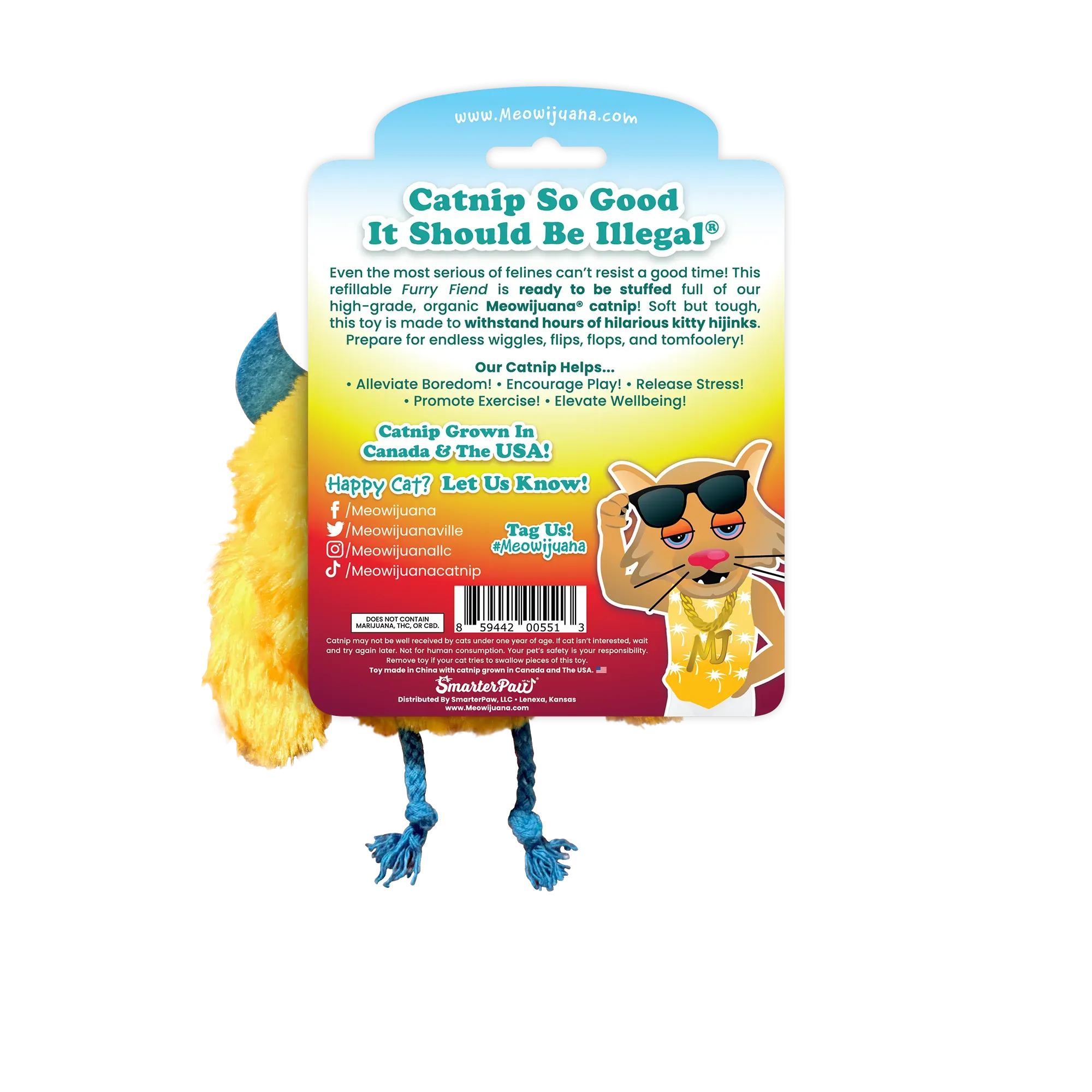 Get Silly Furry Fiend Refillable Cat Toy