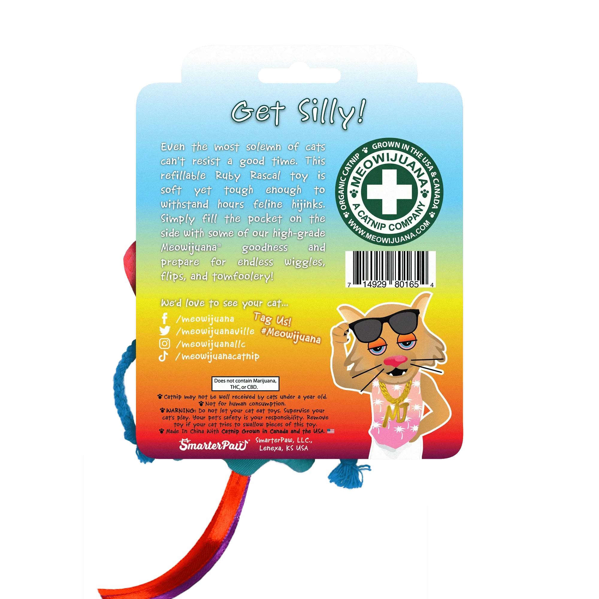 Get Silly Ruby Rascal Refillable Cat Toy