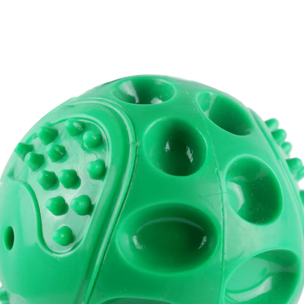 Goofy Tails Hard Squeaky Rubber Ball Toy and Dogsee Veda Shed Control Coconut Oil Shampoo for Dogs Combo