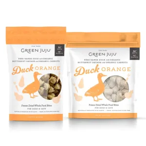 Green Juju - Freeze Dried Whole Food Bites - Duck Orange