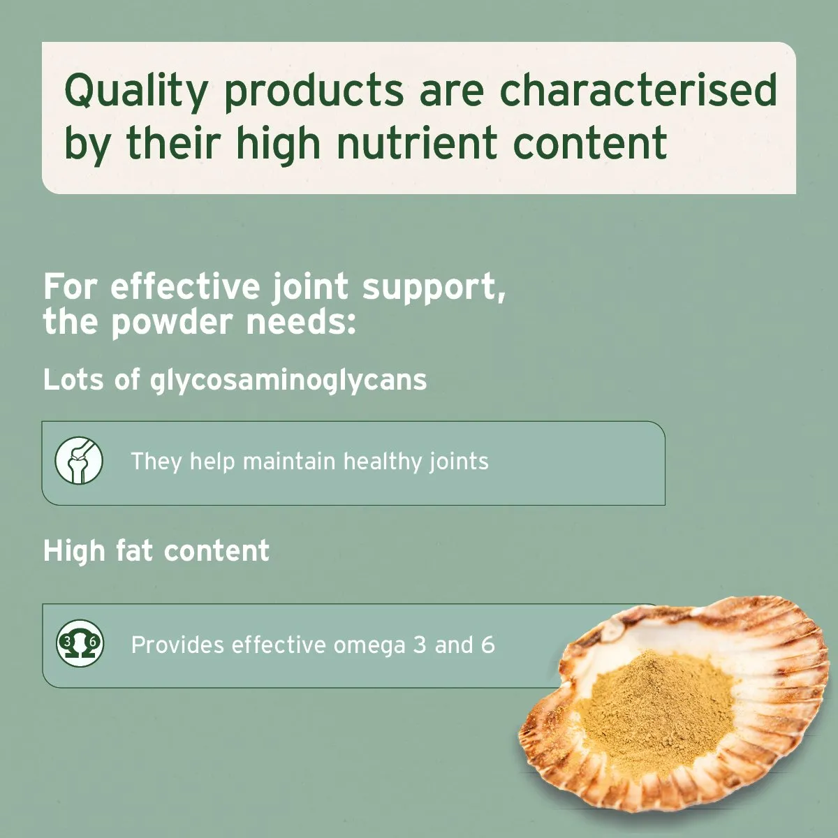 Green Lipped Mussel Powder for Dogs and Cats - Joint Support Supplement