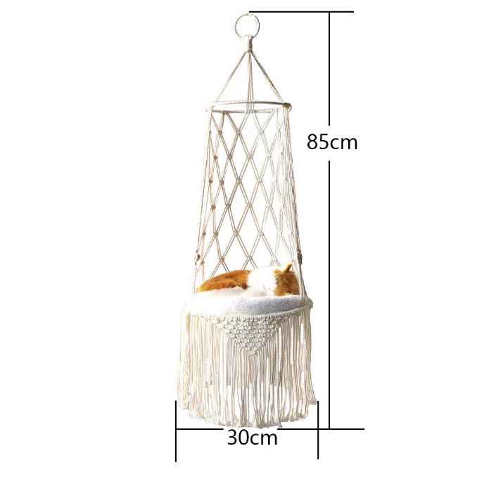 Hand Woven Hanging Cat Hammock
