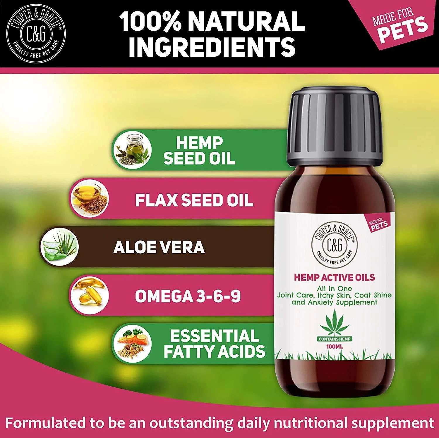Hemp Pet Oil Supplement for Joints