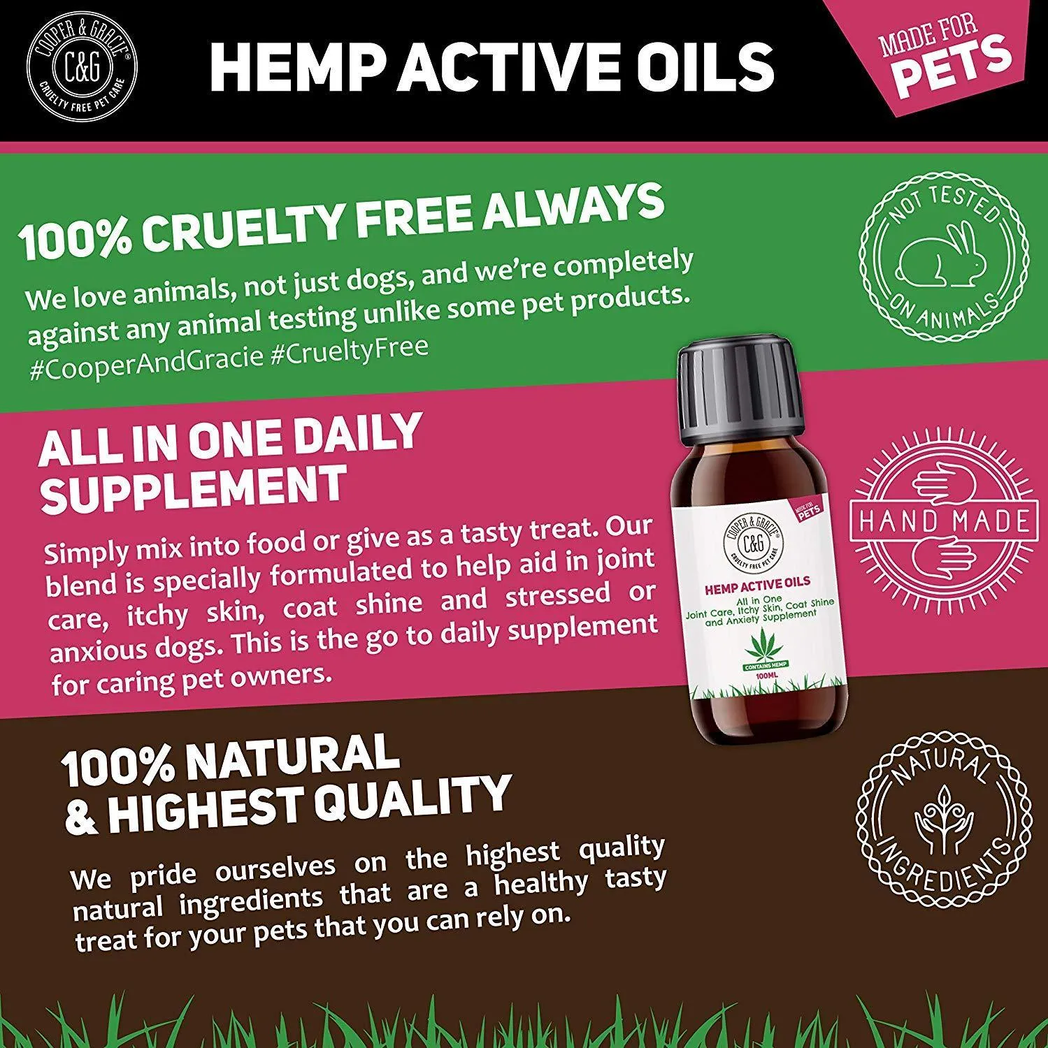 Hemp Pet Oil Supplement for Joints