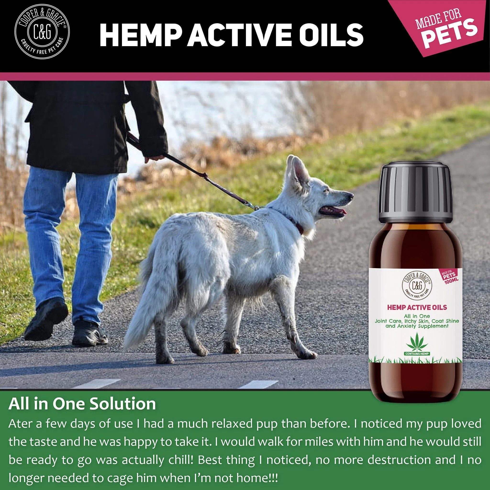 Hemp Pet Oil Supplement for Joints