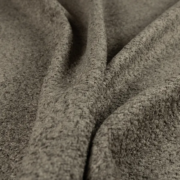 Hoover Boucle Recycled PET Material Brown Colour Upholstery Fabric CTR-1901 - Handmade Cushions