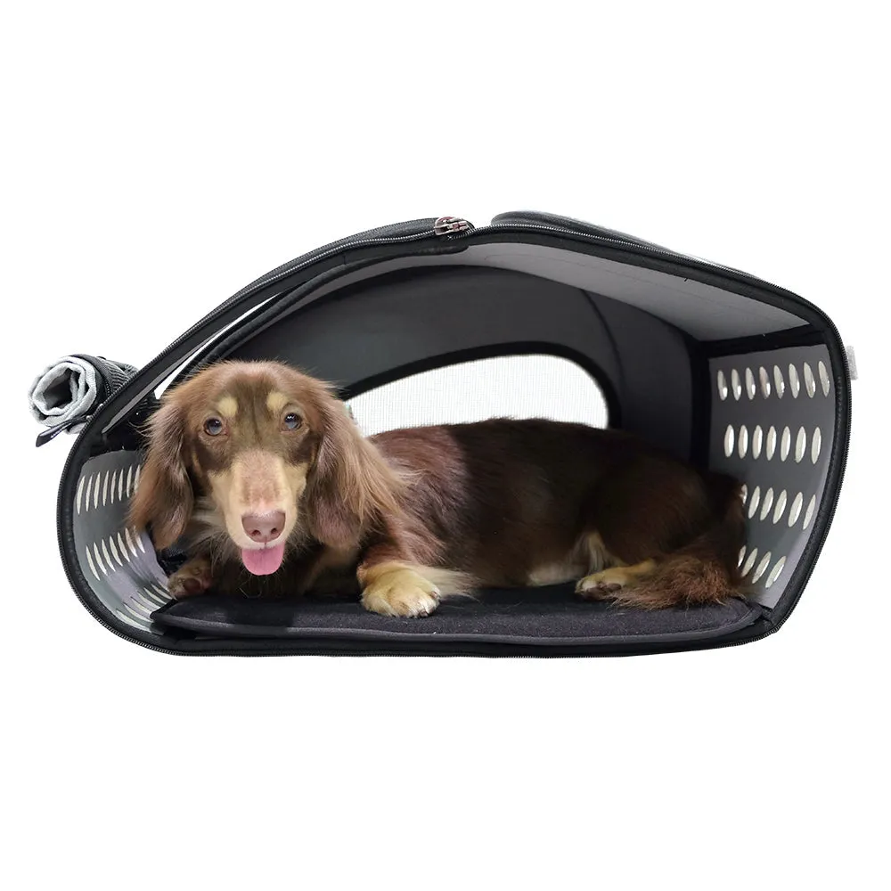 Ibiyaya 5-in-1 Combo Pet Carrier & Stroller - Hot Pink