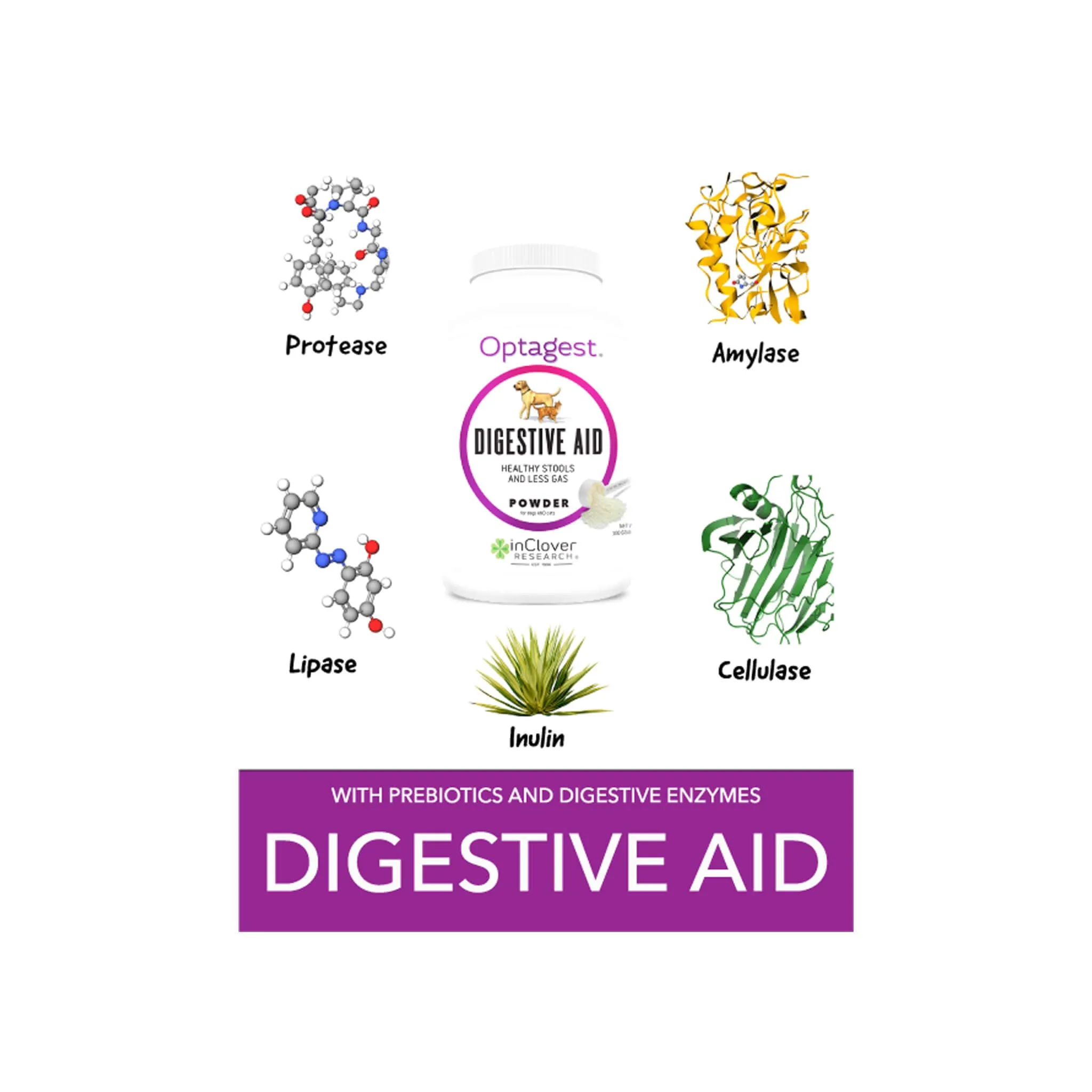 In Clover OptaGest Digestive Aid Dog & Cat Supplement