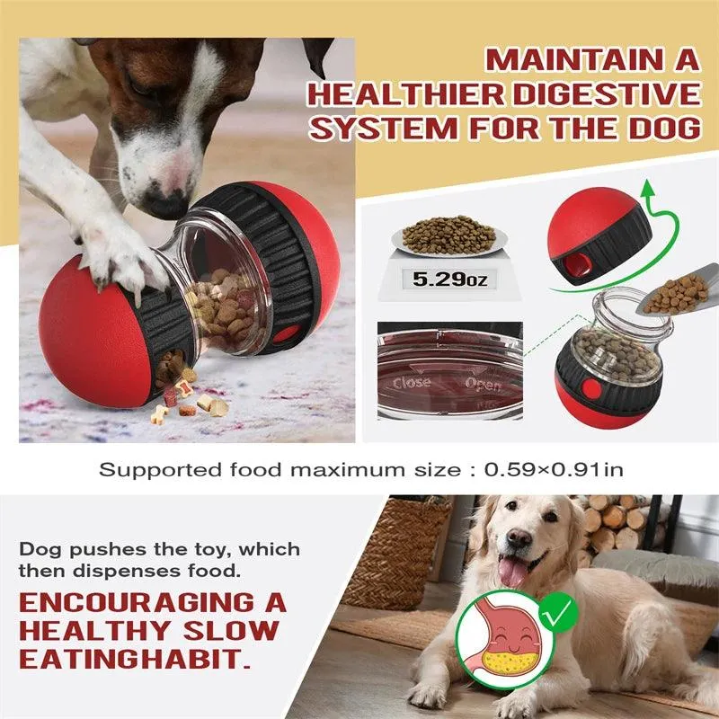 Interactive Dog Toy – Elliptical Track Rolling Ball for Intelligence and Good Habits