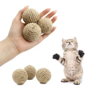 Interactive Sisal Ball for Cats