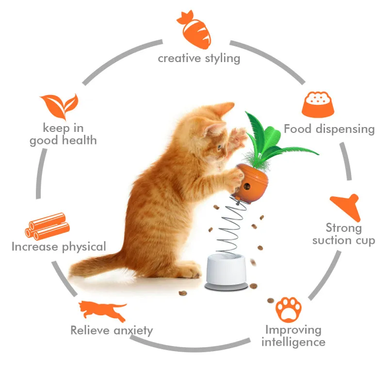 Interactive Treat Dispenser Cat Toy