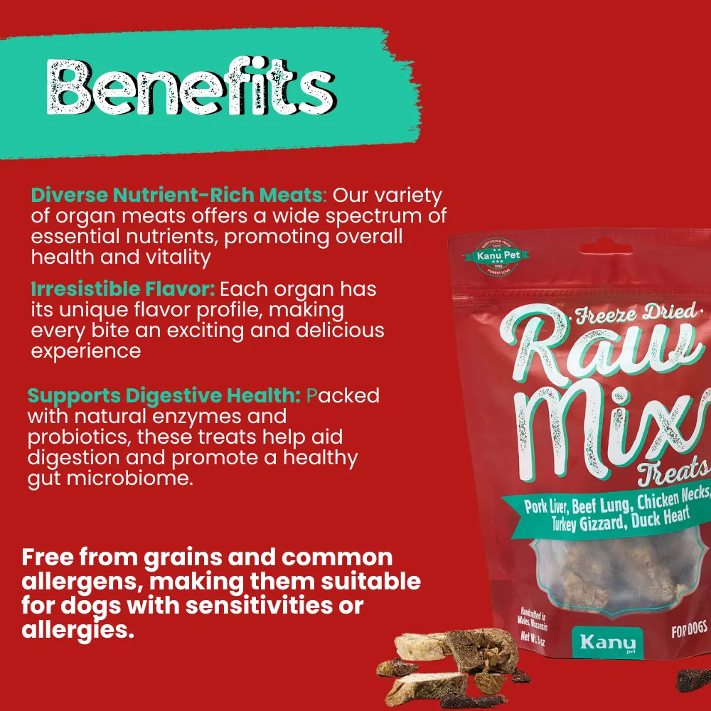 Kanu Pet Freeze Dried Raw Mix Dog Treat