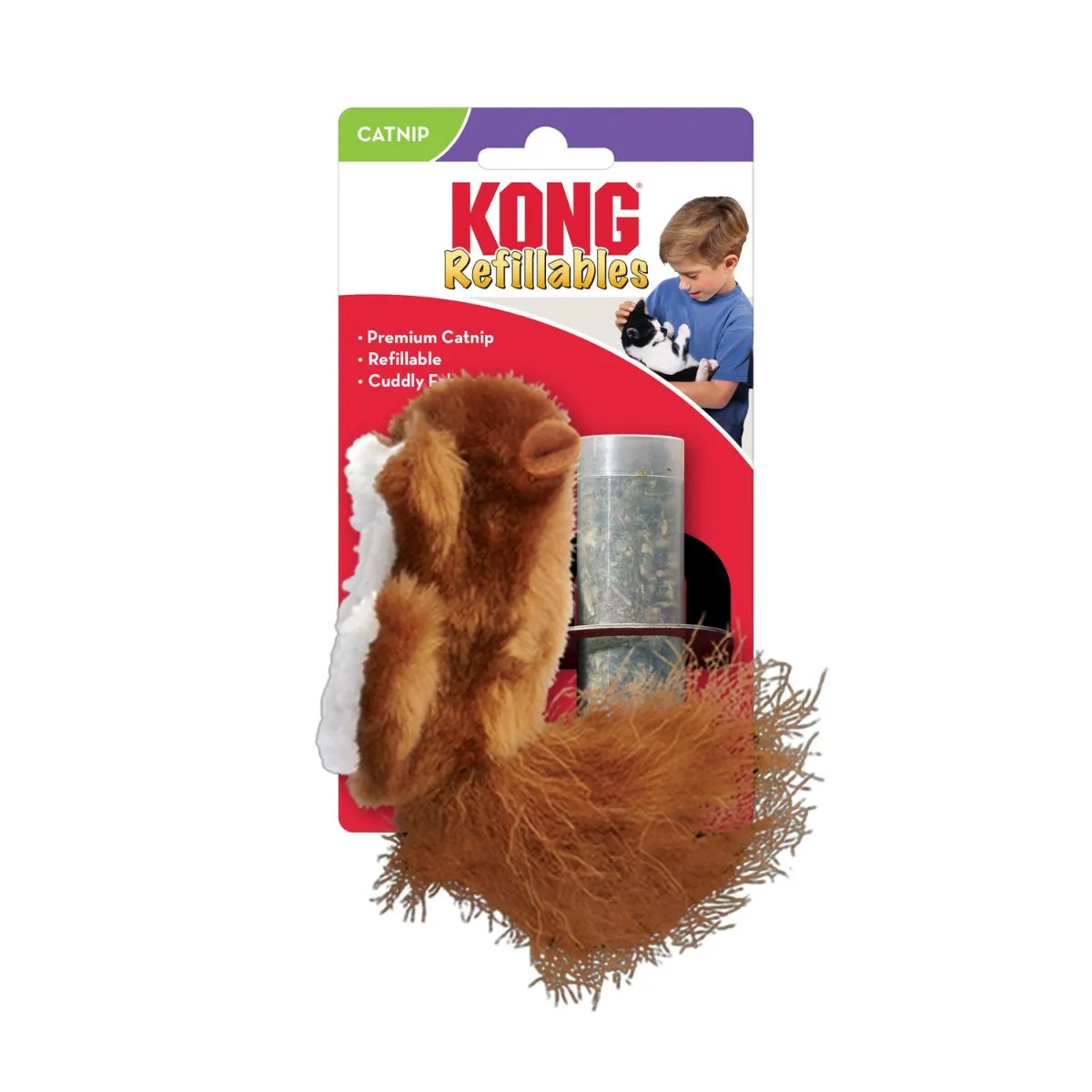Kong Refillables Squirrel Cat Toy
