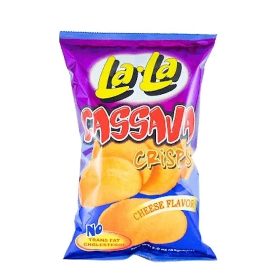La La Cassava Crisps Cheese Flavor Snacks - 85g
