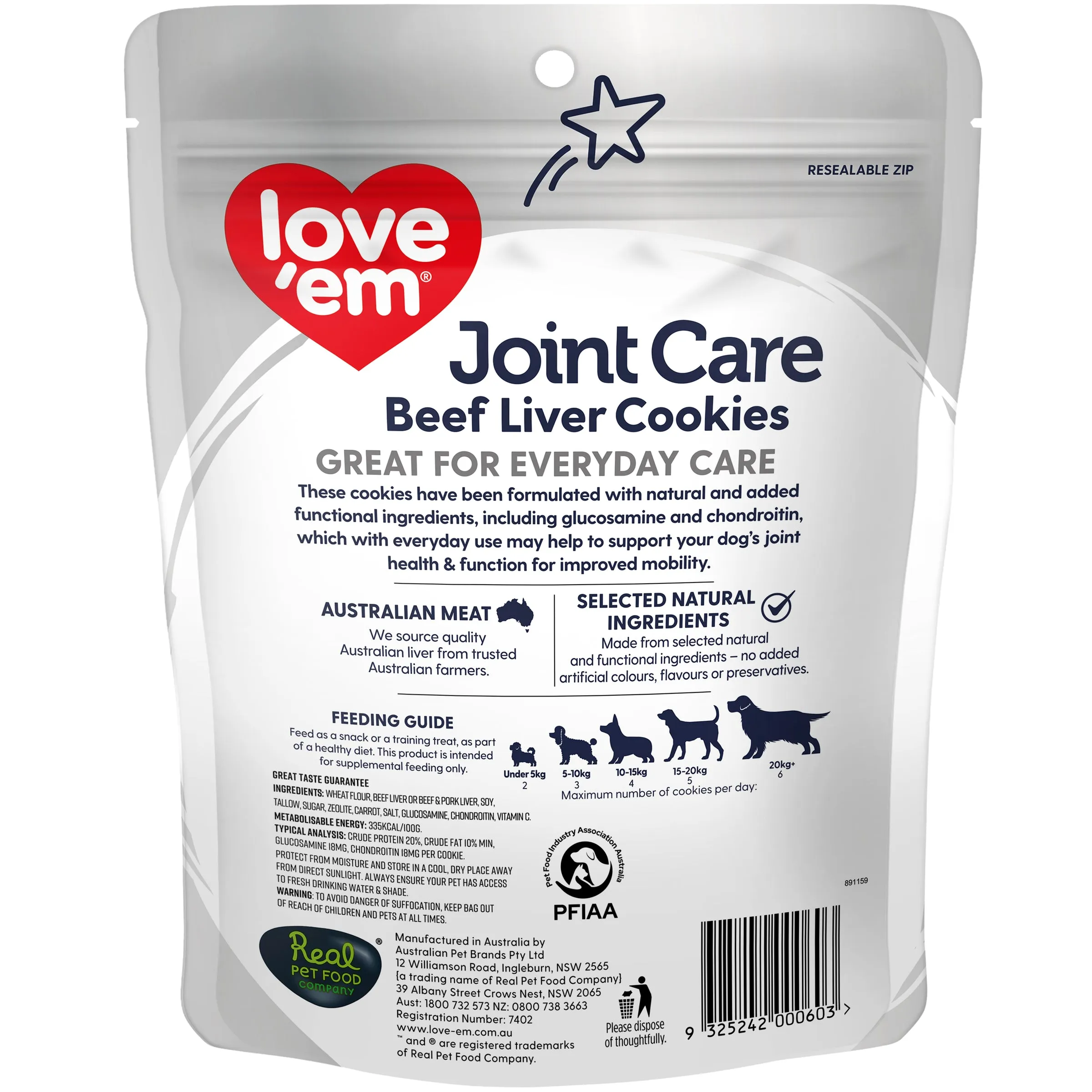 Love Em Joint Care Cookie Dog Treat 250g