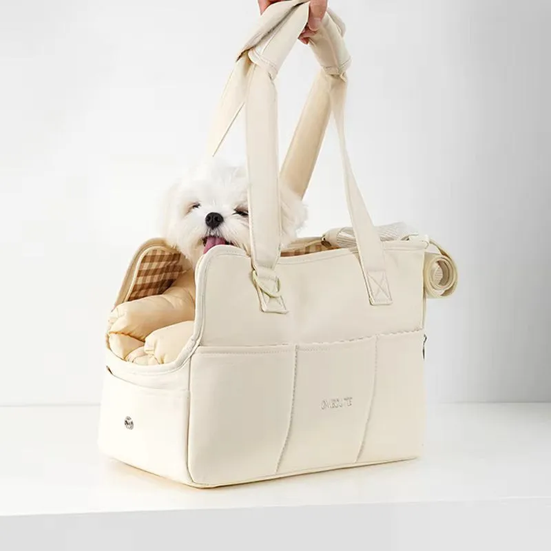 Luxury Pet Carrier Tote Bag for Small Dogs and Cats